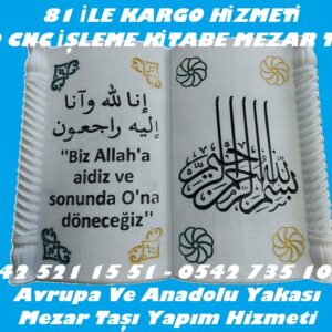 3D Cnc İşleme Kitabe Mezar Baş Taşı - Mermer Baş Taşı Fiyatları
