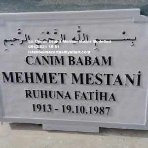 Kabartma Yazı Mezar Taşı Modelleri - İçerenköy Mezar Baş Taşı Fiyatları