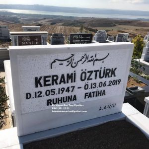 6cm lik Kabartma Yazı, Geniş Baş Taşı - Kabartma Yazılı Mezar Baş Taşı Fiyatları