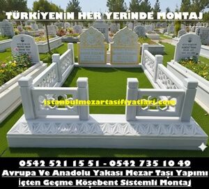 Çift Kişilik Cnc İşleme Kafesli Mezar - Aile Mezar Yapım Fiyatları