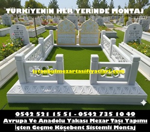 Çift Kişilik Cnc İşleme Kafesli Mezar - Aile Mezar Yapım Fiyatları
