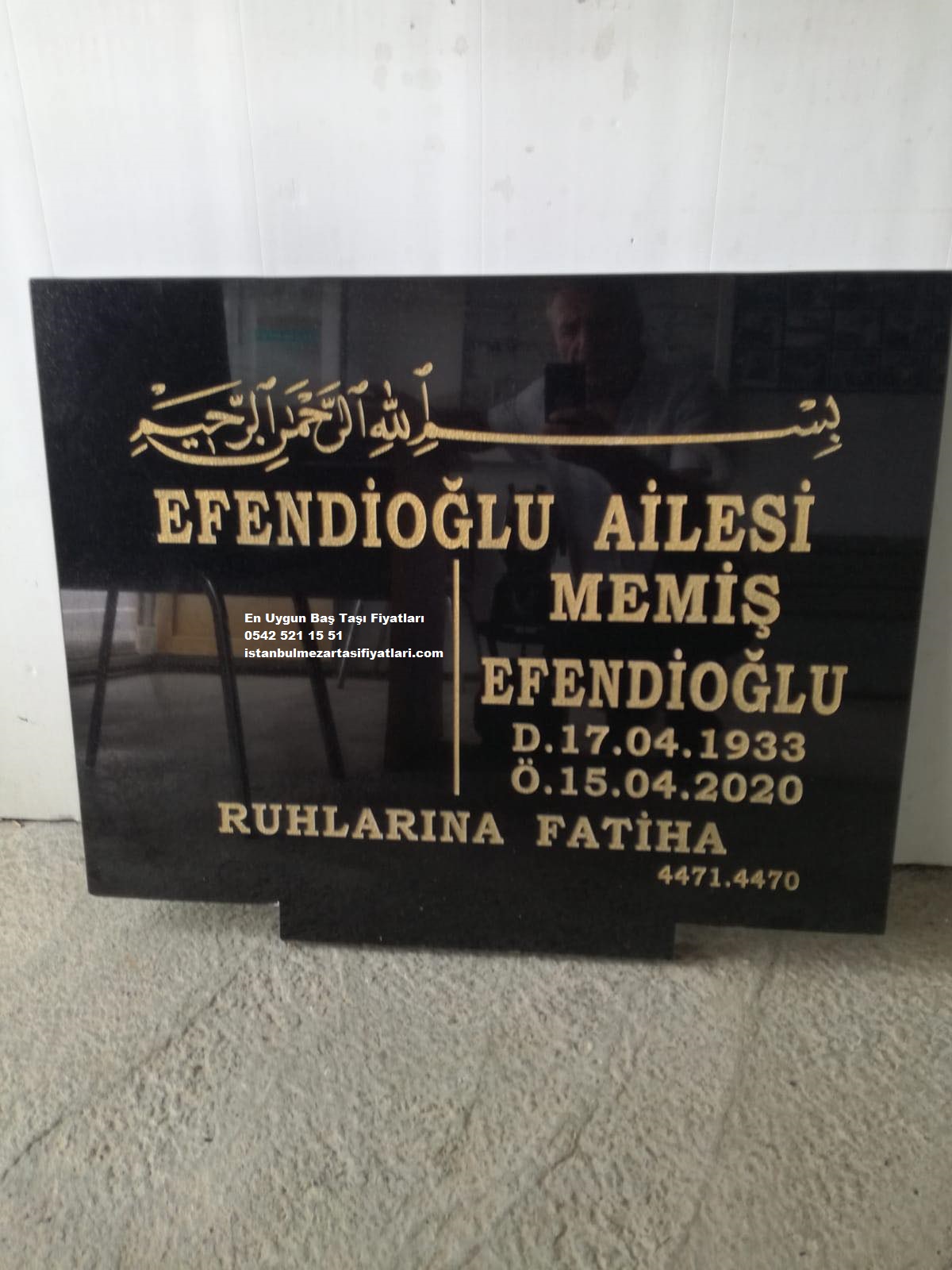 60x80 Boyutlarında Granit Baş Taşı - Mezar Taşı Yapımı - Görsel 2