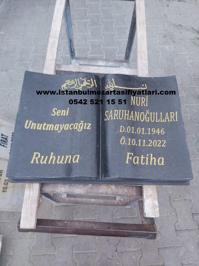 Granit Kitabe Baş Taşı Modeli - Mezar Baş Taşı Ücretleri - Görsel 3