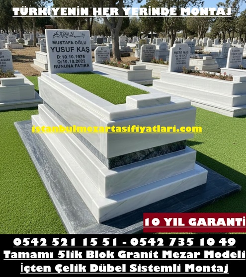 Y30 Tek Kişilik Marmara 5-8lik Mezar – İstanbul Mermer Mezar Modeli