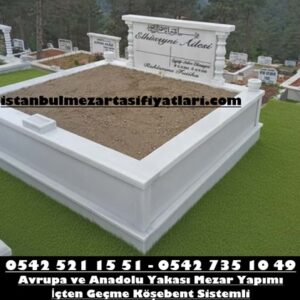 Çift Kişilik Sütunlu Mermer Mezar
