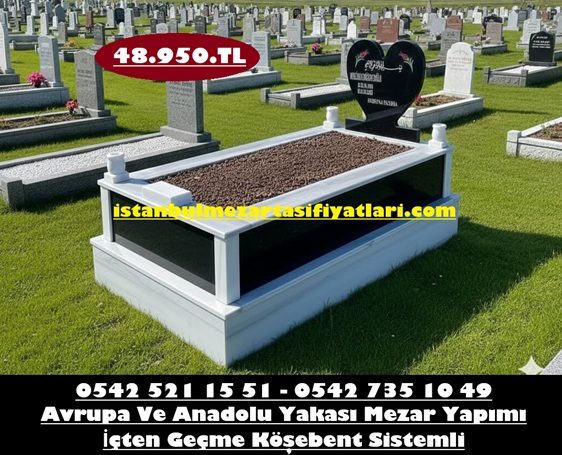 Tek Kişilik Gövde Baş Taşı Granit Kalp Kesim Mermer Mezar - Görsel 3