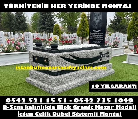 B99 Beta Gri Nero Gaska Siyah Granit Mezar – İstanbul Kalın Granit Mezar Modeli
