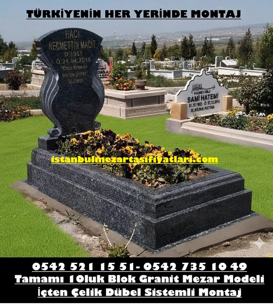G111 Blue Pearl Granit Mezar Modeli – Eyüp Mezar Taşı Fiyatları - Görsel 3