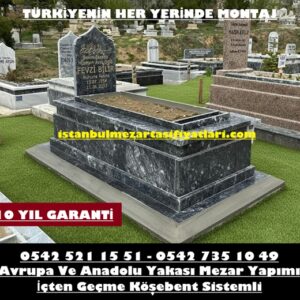 B4 Siyah Uludağ Mermer Mezar – İstanbul Mezar Yapım İşleri