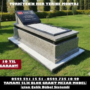 G79 Granit Mezar Modeli – İstanbul Granit Kuşaklı Mezar Modeli