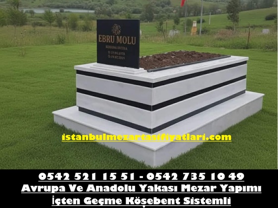Tek kişilik Baş Taşı Granit, Granit Şeritli Mermer Mezar - Mezar Yapımı Fiyatları 2026