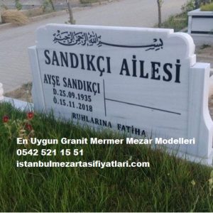 Baş Taşı Destekli Çift Kişilik Mezar Taşı Modelleri - Kabristan Baş Taşı Fiyatları