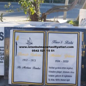 Geniş Kitabe Mezar Taşı Modeli - Defter Şeklinde Baş Taşı Fiyatları