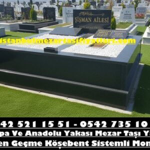 iki Kişilik Abide Baş Taşı Granit Mezar