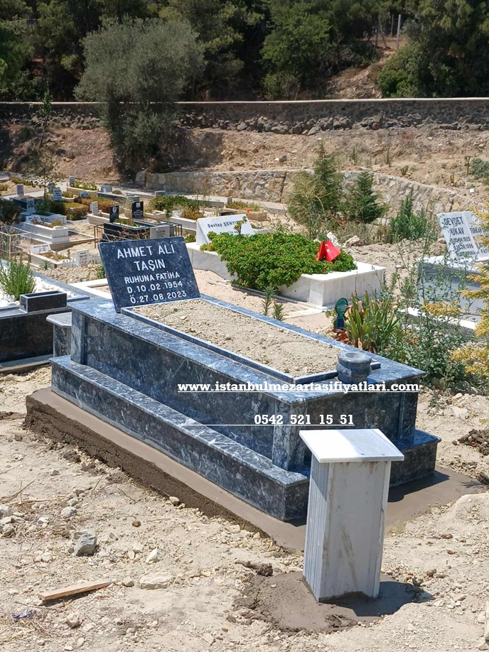 Tek Kişilik Siyah Mermer Mezar - Osmangazi Mezar Yapımı Fiyatları - Görsel 2