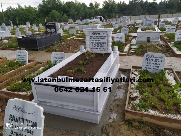 Tek Kişilik Granit Şeritli Sütunlu Mezar - Yenimahalle Mezar Yapım İşleri - Görsel 7