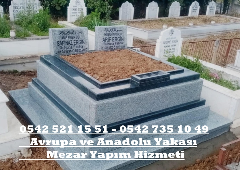 G42 Rosalin Çift Kişilik Mezar Modeli - İstanbul Granit Mezar Fiyatları - Görsel 4