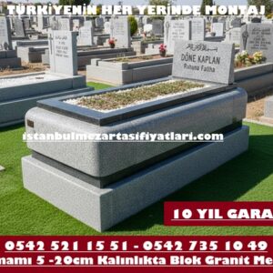 A-16 Beta ve Nero Gaska Granit Mezar - İstanbul Mezar Taşı Fiyatı
