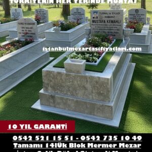 Y37 Tek Kişilik 13lik Eflani Yeşil Mermer – İstanbul Blok Mezar Yapımı