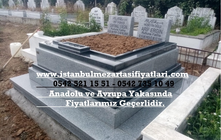G42 Rosalin Çift Kişilik Mezar Modeli - İstanbul Granit Mezar Fiyatları - Görsel 5