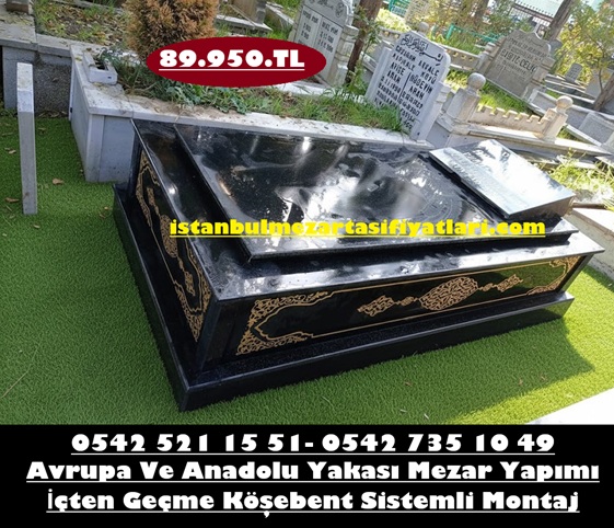 Tek Kişilik Kapaklı Granit Desenli Mezar