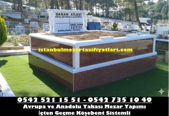 Çift Kisilik Temel Gövde Granit Mezar - Görsel 3