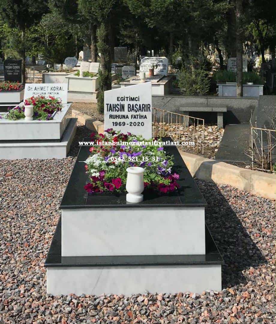 Tek Kişilik Küpeşte Süpürgelik Granit Mermer Mezar - Avrupa Yakası Mezar Yapım Hizmeti - Görsel 2
