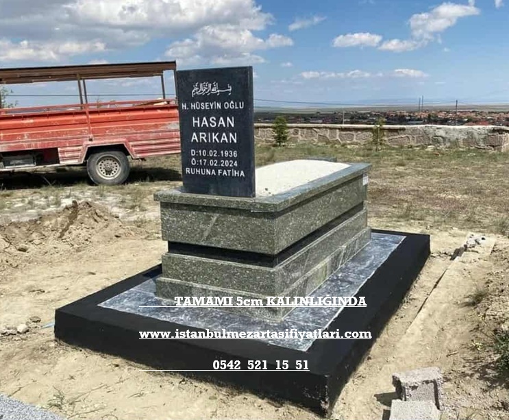 B7 Balaban Yeşil Nero Gaska Siyah Granit Mezar – Çengelköy Mezar Taşı Fiyatları - Görsel 4