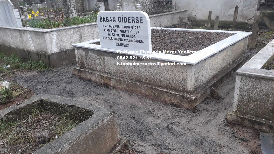 Çift Kişilik Küpeşte Baş Taşı Mermer Yenileme - Görsel 4