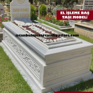D-15 Desen İşleme 5lik Mermer Mezar - Özel Yapım Mermer Mezar Fiyatları