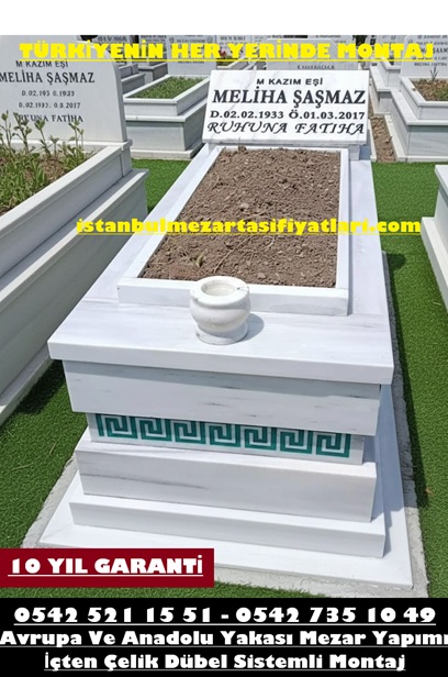Y26 Cnc İşleme Şeritli Mermer Mezar – Fatih Mezar Taşı Fiyatları - Görsel 5
