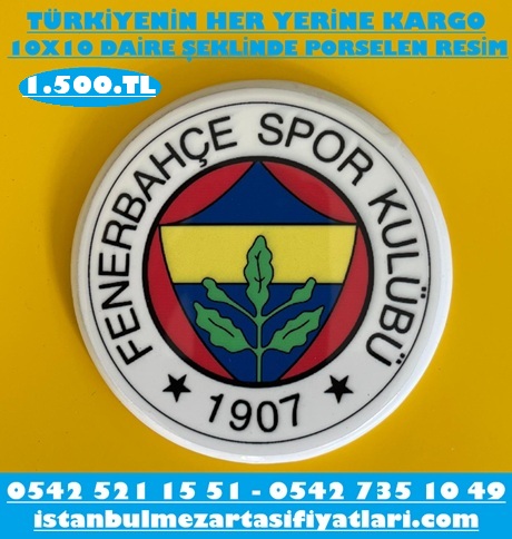 Porselen Üzerine Fenerbahçe Logosu