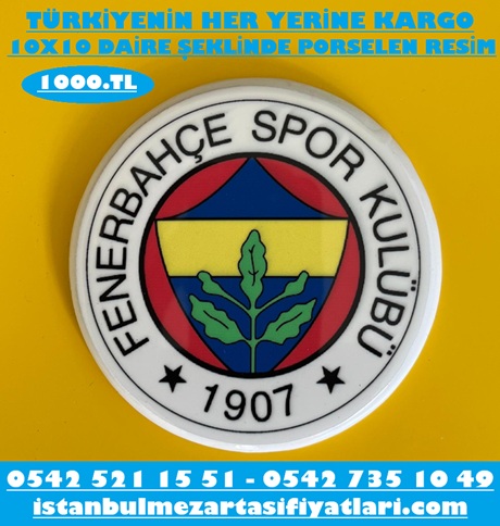 Porselen Üzerine Fenerbahçe Logosu