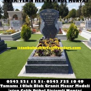 G111 Blue Pearl Granit Mezar Modeli – Eyüp Mezar Taşı Fiyatları