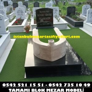 Tek Kişilik Gemici Özel Yapım Temel Granit Gövde Blok Traverten Mezar