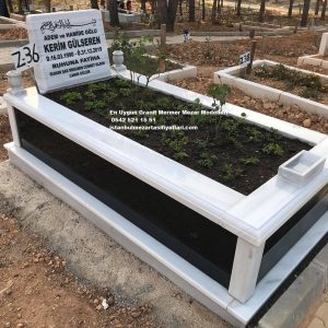 Tek Kişilik Gövde Granit Abide Baş Taşı Mezar - Mezar Modelleri İstanbul