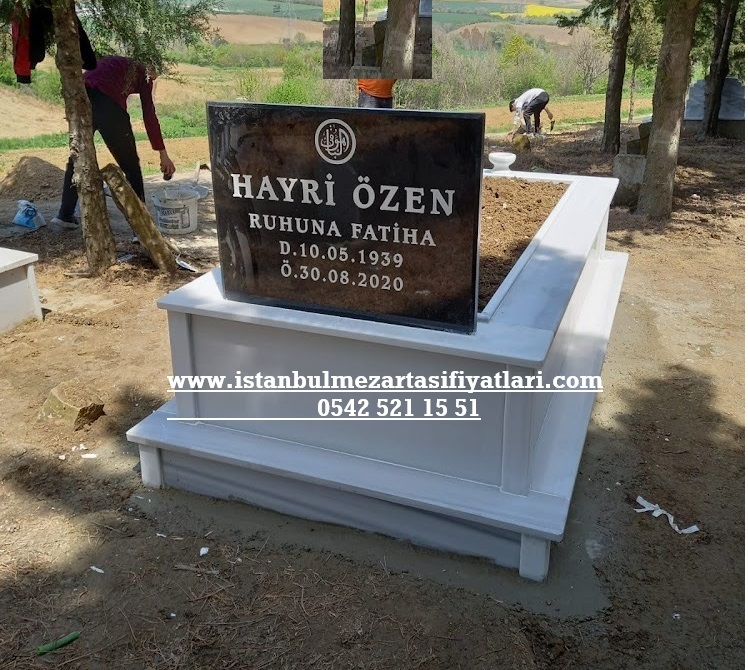 Tek Kişilik Başlık Granit Mermer Mezar - İstanbul Granit Mezar Taşı Fiyatları - Görsel 3