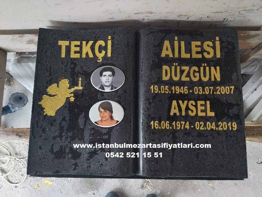 Granit Kitabe Baş Taşı Modeli - Mezar Baş Taşı Ücretleri - Görsel 4