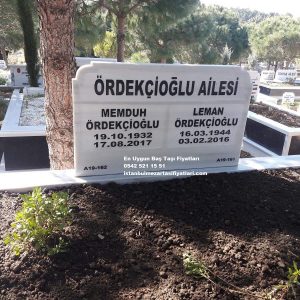 Çift Kişilik Kabartma Yazı Baş Taşı - Beykoz Baş Taşı Fiyatları