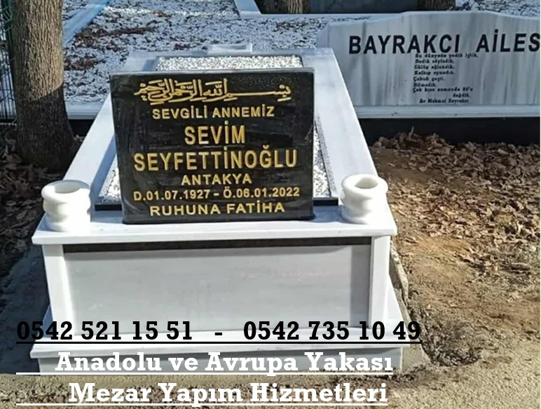Tek Kişilik Baş Taşı Granit Küpeşte Mermer Mezar - Mezar Fiyatları - Görsel 8
