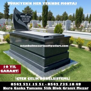 B9 Nero Gaska Güvercin İşlemeli Mezar – İstanbul Mezar Taşı