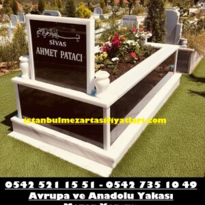 Tek Kişilik Baş Taşı Gövde Granit Mezar - Ümraniye Mezar Yapım İşleri