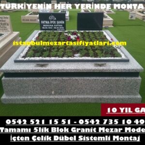 B93 Nero Gaska Beta Çift Kişilik Granit Mezar – İstanbul İki Kişilik Granit Mezar