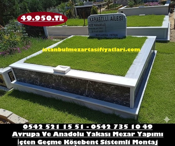 Çift Kişilik Gövde Uludağ Siyah Mermer Mezar