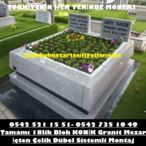 G46 İki Kişilik Konik Granit Mezar Modeli – Mezar Yapımı Fiyatları