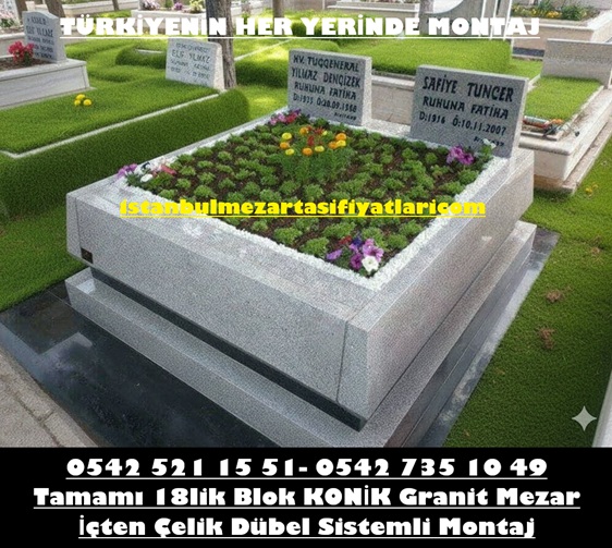 G46 İki Kişilik Konik Granit Mezar Modeli – Mezar Yapımı Fiyatları