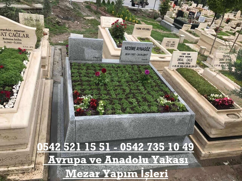 G46 İki Kişilik Konik Granit Mezar Modeli – Mezar Yapımı Fiyatları - Görsel 3