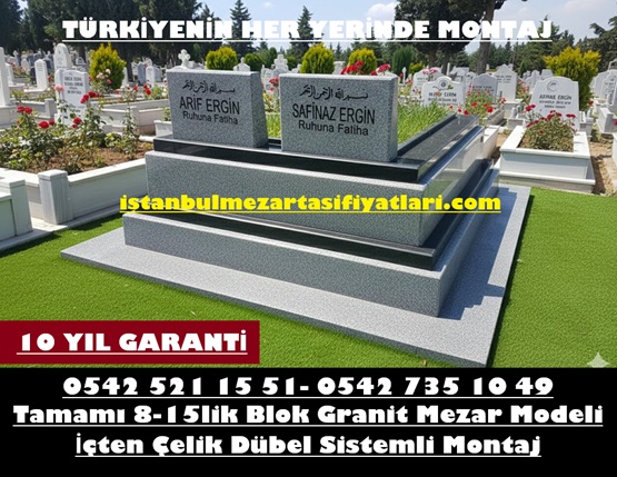 G42 Rosalin Çift Kişilik Mezar Modeli - İstanbul Granit Mezar Fiyatları - Görsel 6