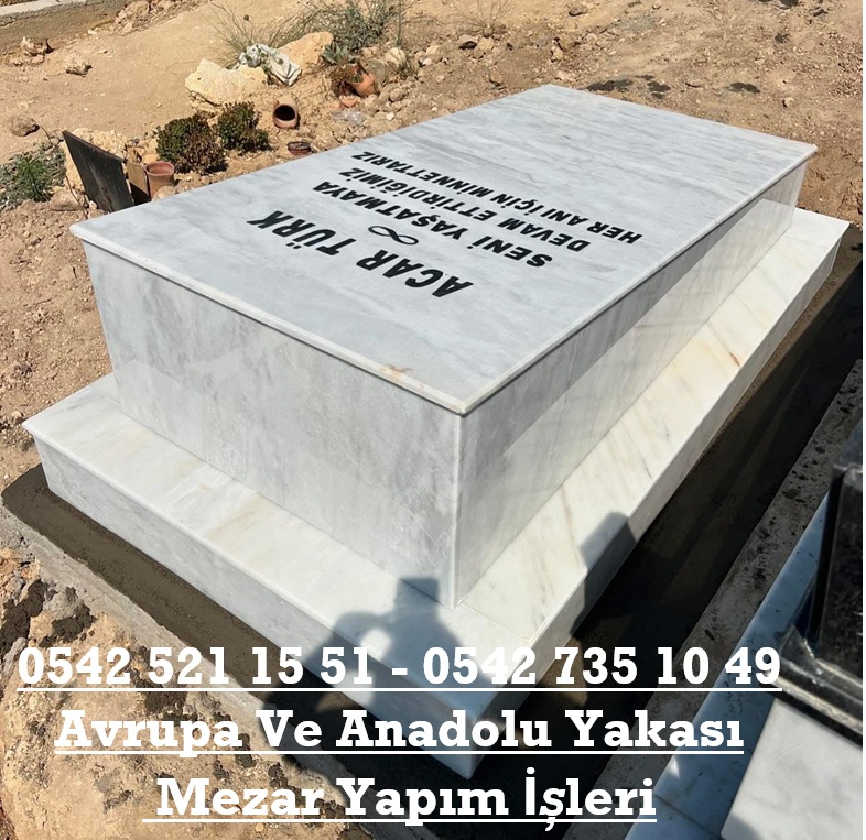 Tek Kişilik Muğla Mermeri Kapaklı Mezar - İstanbul Mermer Mezar Fiyatları - Görsel 5