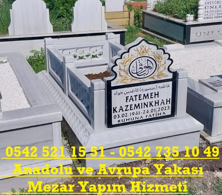 Tek Kişilik Kafesli Cnc İşleme Mermer Mezar - Mezar Yapım İşleri - Görsel 3
